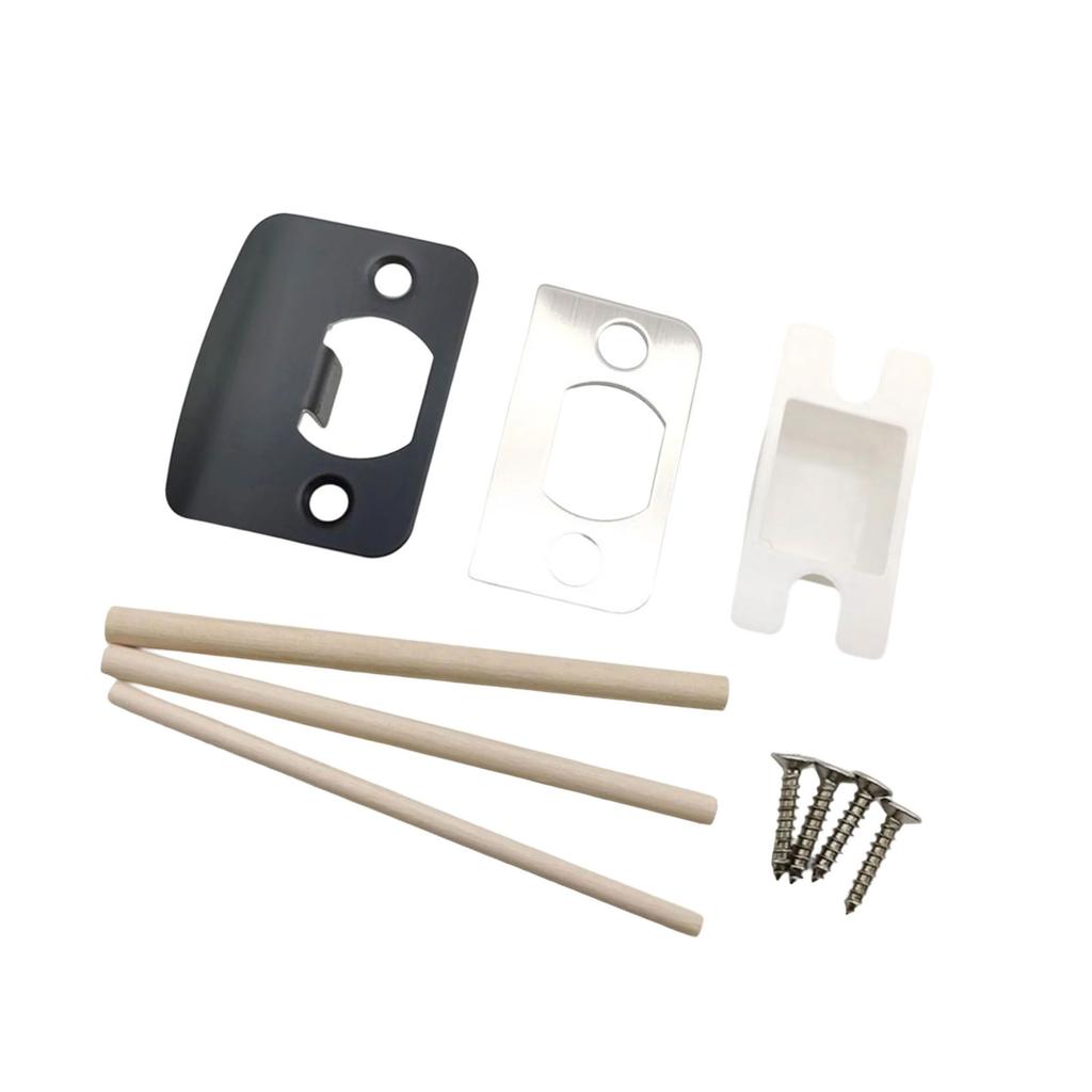 Portable Door Lock Latches Restorers Spacer Universal Residential Security Striker Door Strikes Plate Accessory