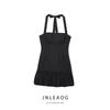 Jnleaog Autumn New Women's Clothing Fashion Style Niche Style Set Puffy Hem Mini Dress 8351044
