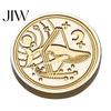 Letter Sealing Tool Brass Wax Seal Stamp Heads, Alphabet Christmas Embossed Scrapbooking Head for Envelope Gift Wrapping Journal Scrapbook Decor