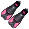 Short Open-Heel Swim Fins Snorkeling Beginners TPR Material Comfort Fit Non-Slip Foot Pocket