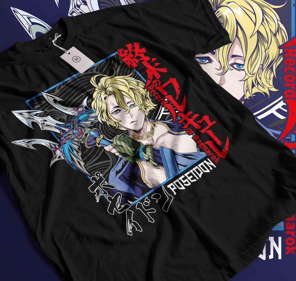 

Poseidon T-Shirt Record Of Ragnarok Buddha Anime Manga Fan Gift Girl shirt 541 4XL