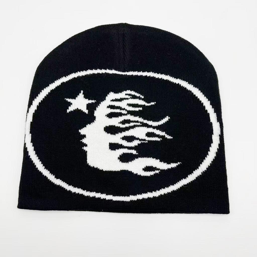 Halloween Series Jacquard Knitted Hat European and American Fashion Skull Portrait Beanie Pullover