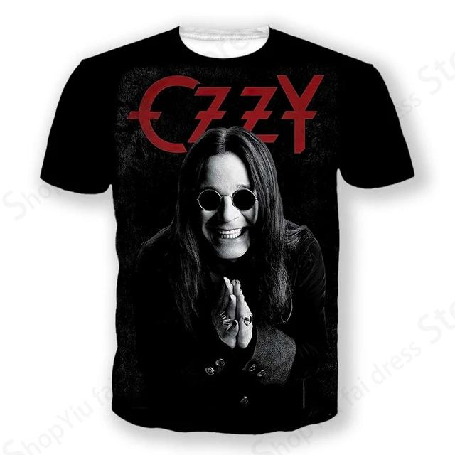Rock Band T Shirt Ozzy Osbourne 3d Printed Tshirt Men Women Fashion T-shirt Hip Hop Tops Tees Graphic T-shirts Men Clothes Kids