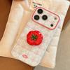 Creative Tomato Stand Phone Case for iPhone 16, iPhone 17, iPhone 17 Pro Max