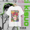 Anime Das Unglückliche Leben von Saiki K Bedrucktes Kurzarm Mode T-Shirt Saiki Kusuo Harajuku Hip Hop Lässiges T-Shirt Vintage Shirts