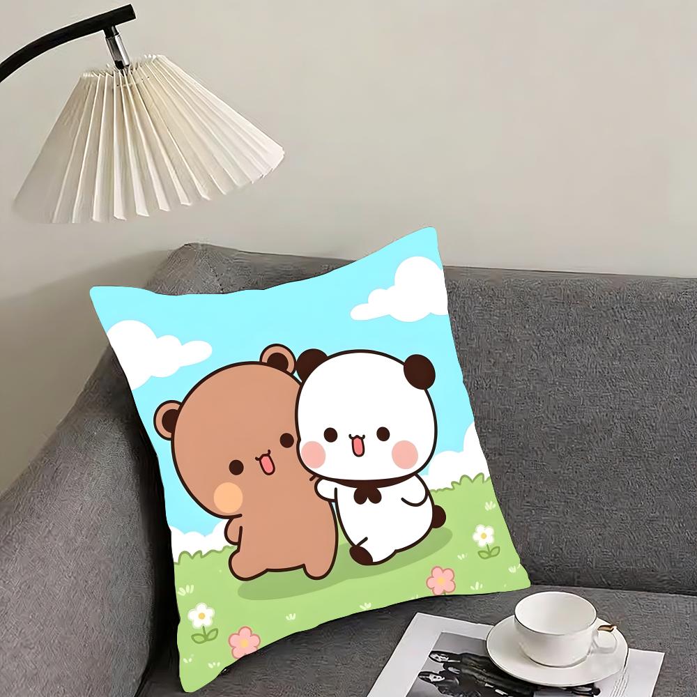 BBubu DubuU Cartoon Cushion Cover Pillowcase Ultra Soft Skin Friendly Fabric Cloud Like Comfort  Concealed Zipper