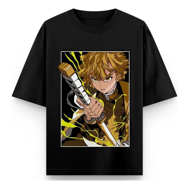 Camiseta Anime Zenitsu Agatsuma Demon Slayer L