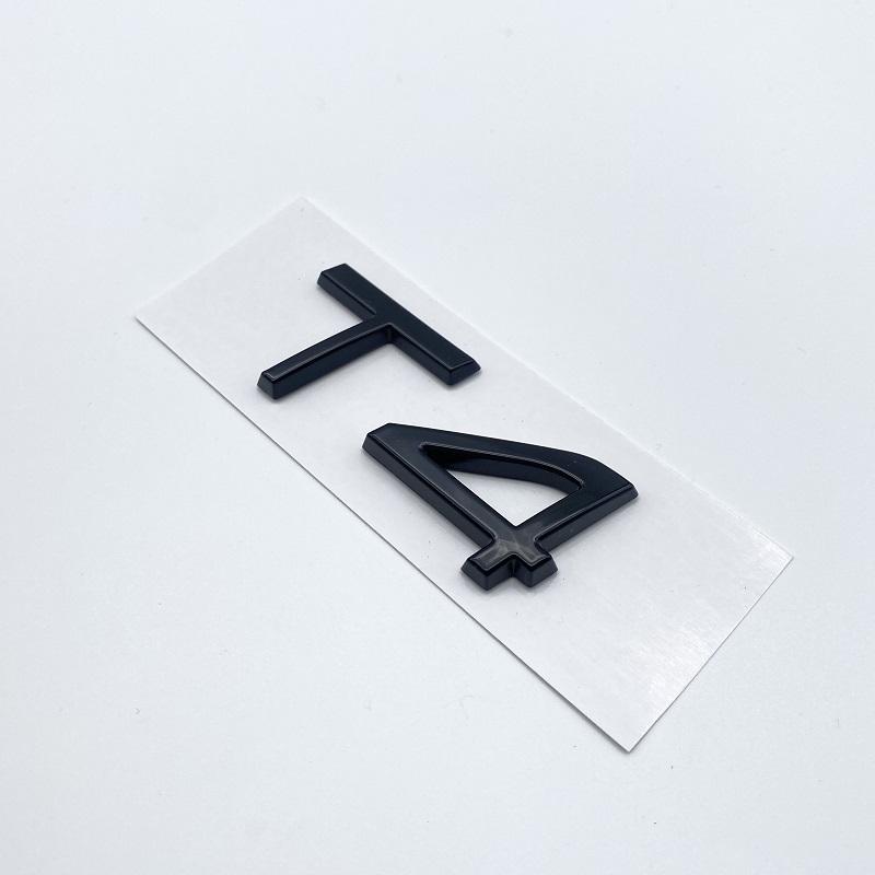 3D Car Styling Chrome Glossy Black Sticker Tail Emblem Rear Decal Letters Logo Badge For Volvo B3 B4 B5 B6 T4 T5 T6 T8