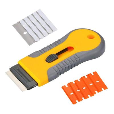 Razor Scraper Tool Car Window Glass Vinly Film Sticker Tint Installation Glue Cleaner Phone Tablet Sreen Squeegee with Blade