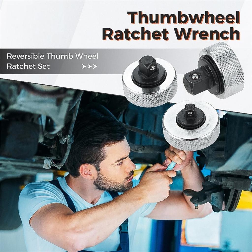 3PCS Mini Ratchet Socket Wrench Whole Steel Palm Ratchet Handle Socket Wrench Hand Tools 1/4 3/8 1/2inch