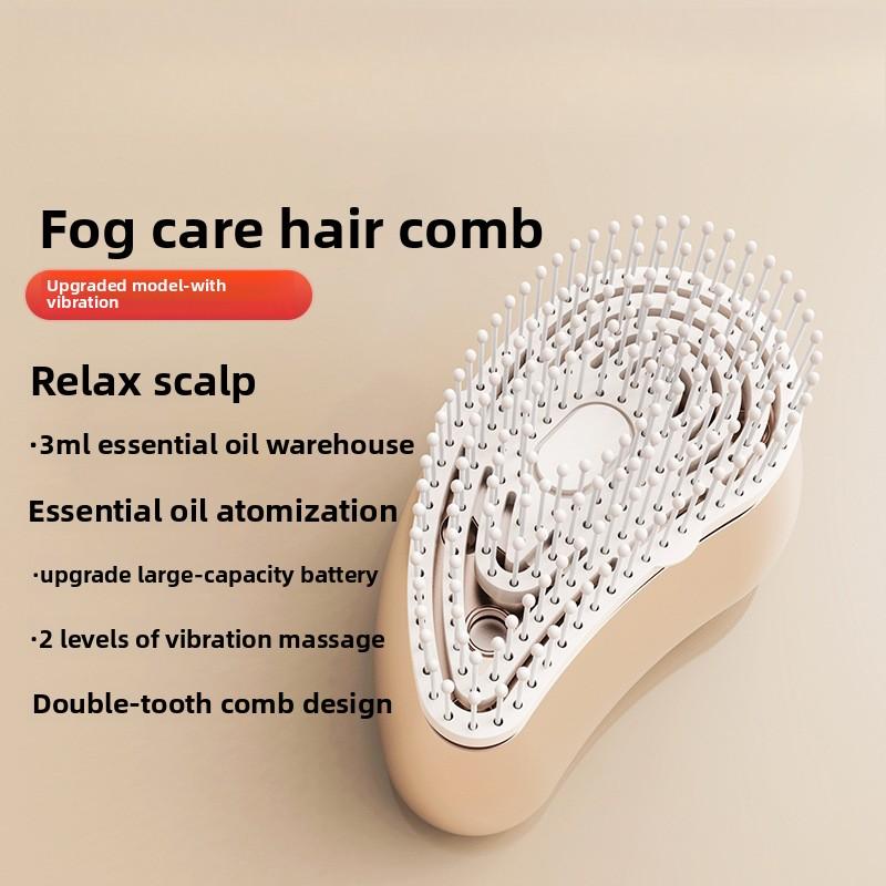 Elektrischer Sprüh-Haarpflegekamm, vibrierendes Kopfhaut-Meridian-Reinigungsgerät, ätherischer Ölnebel nährt die Kopfhaut, multifunktionaler Haar-Massagegerät