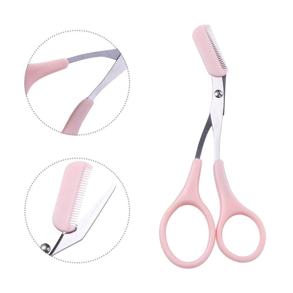 Eyelash Applicator Eyebrow Scissors with Comb Eyebrow Trimmer Set Makeup Tools Eyebrow Trimming