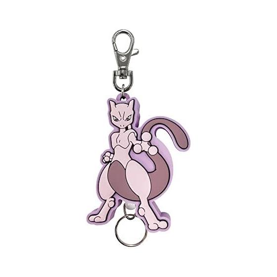 SK Japan Pokemon Rubber Reel Keychain Mewtwo