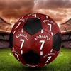 Cristiano Ronaldo Size5 Soccer Ball, Colorful, Suitable for All Ages, Machine-stitched, PVC Material, Competition Grade,durable and High Bounce