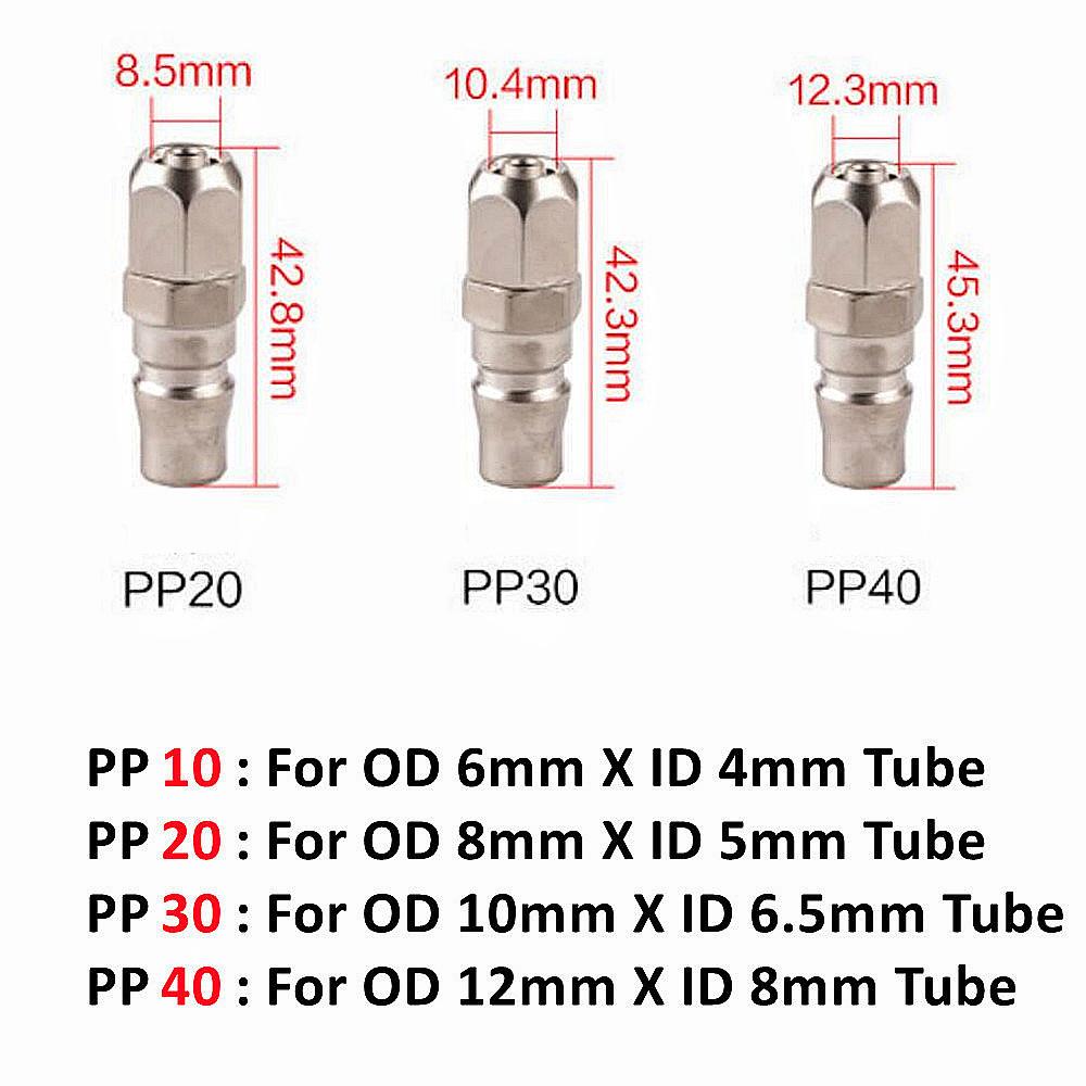 Pneumatic Fitting C Type Self-locking Quick Coupling Connector Coupler For Air Compressor SP PP SM PM SH PH SF PF 10 20 30 40