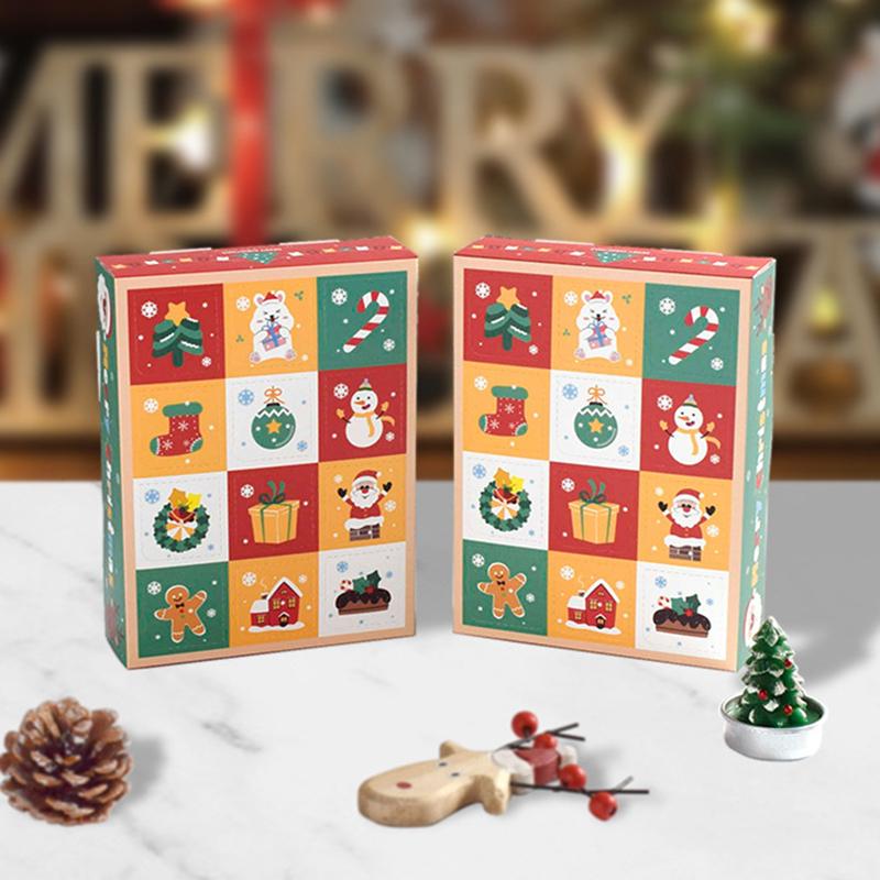 Weihnachtsthema Süßigkeitenbox und Verpackungsbeutel Weihnachten Zuhause Geburtstagsfeier Snack Keks Verpackungsmaterial 2025 Neujahrsgeschenk Requisiten