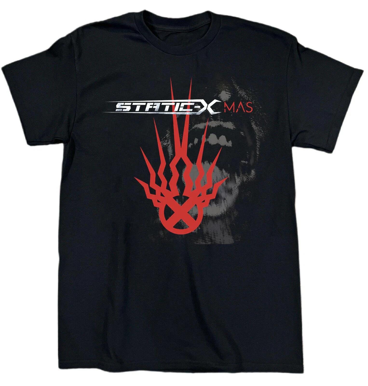 New Static X Band Collections Album Heavy Cotton Black All Size T Shirt XXL