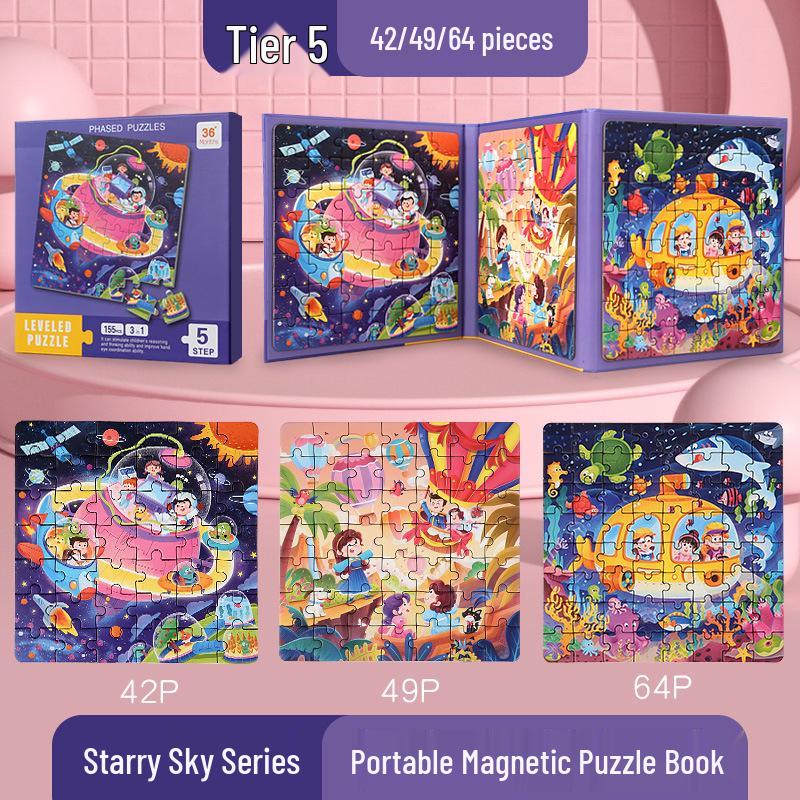 Children's Magnetic Puzzle Toy for Ages 3-6: Educational & Developmental Thinking Game