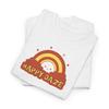 Happy Daze Rainbow Smiley Tee | Retro 70s Sun, Cloud Graphic T-shirt