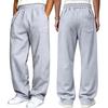Men's Casual Straight Leg Sweatpants with Elastic Waistband for Daily Wear