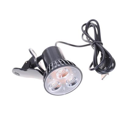 Flexible, superhelle 3-LED-Clip-on-Spot-USB-Lichtlampe für Laptop-PC