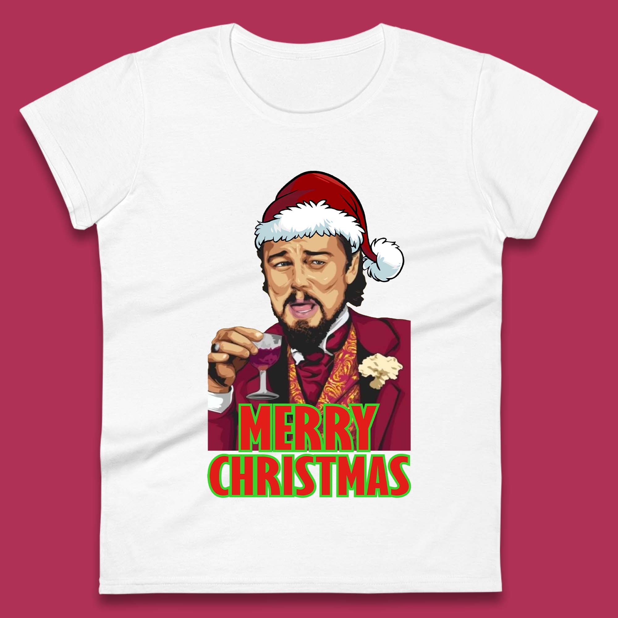 

Leonardo DiCaprio Christmas Womens T-Shirt Mens Tops Tees Unisex L