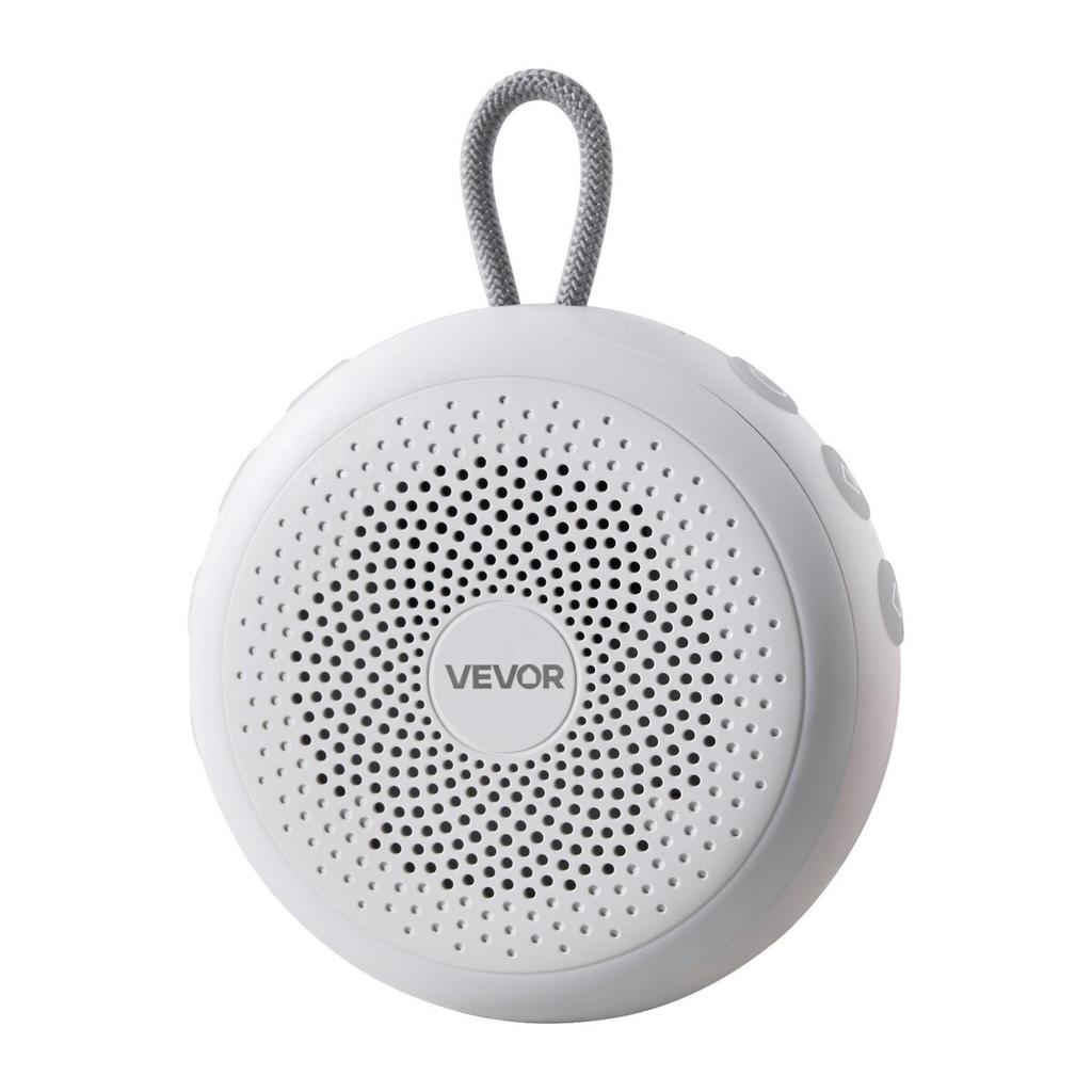 Sound Machine, 20 Soothing Sleep Sounds, 4-in-1 Hangable White Noise Sound Machine with Auto-Off Timer, Soft Ring Light, Memory Function and Child