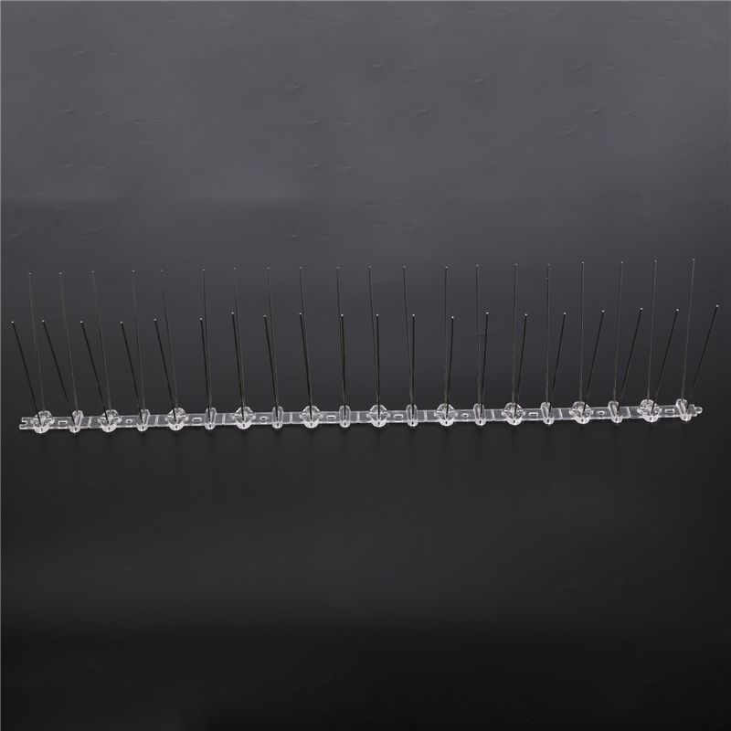 A34R 10 Pcs/Box Bird Spikes, Stainless Steel Bird Deterrent Spikes Cover For Fence Railing Walls Roof Yard