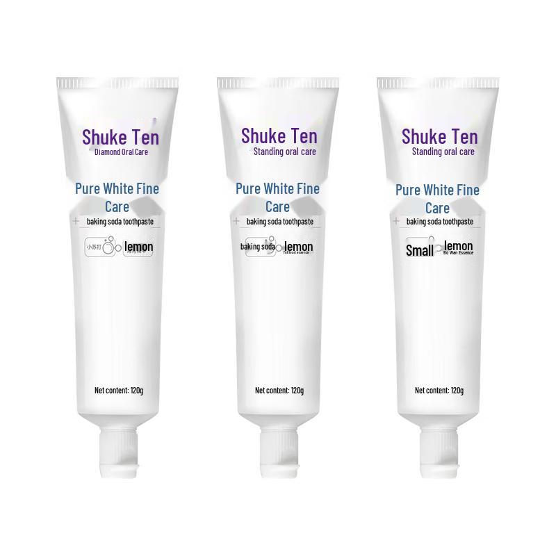 Shuke Baking Soda Toothpaste (Whitening & Gentle Care) - 3 x 120g Pack