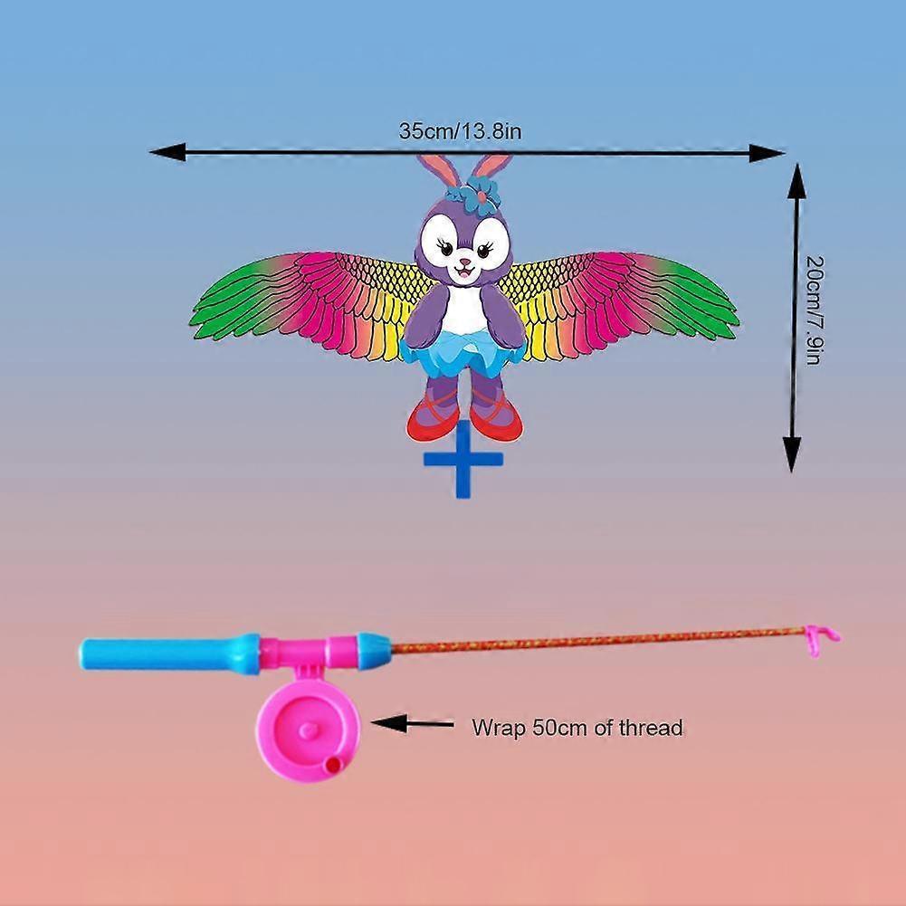 Fishing Rod Kite Kids Toy Outdoor Mini Cartoon Kite
