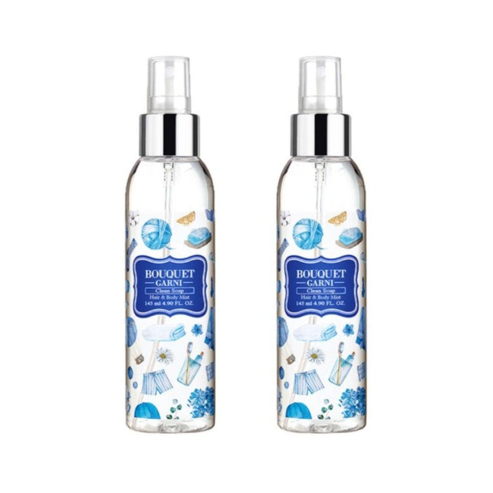 Bouquet Garni Clean Soap Hair & Body Mist 145ml*1Pc/2Pcs
