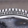 KALEN Stainless Steel Open Cuff Bangles For Men Simple Style Grid Shaped Charm Bracelet & Bangle Jewelry
