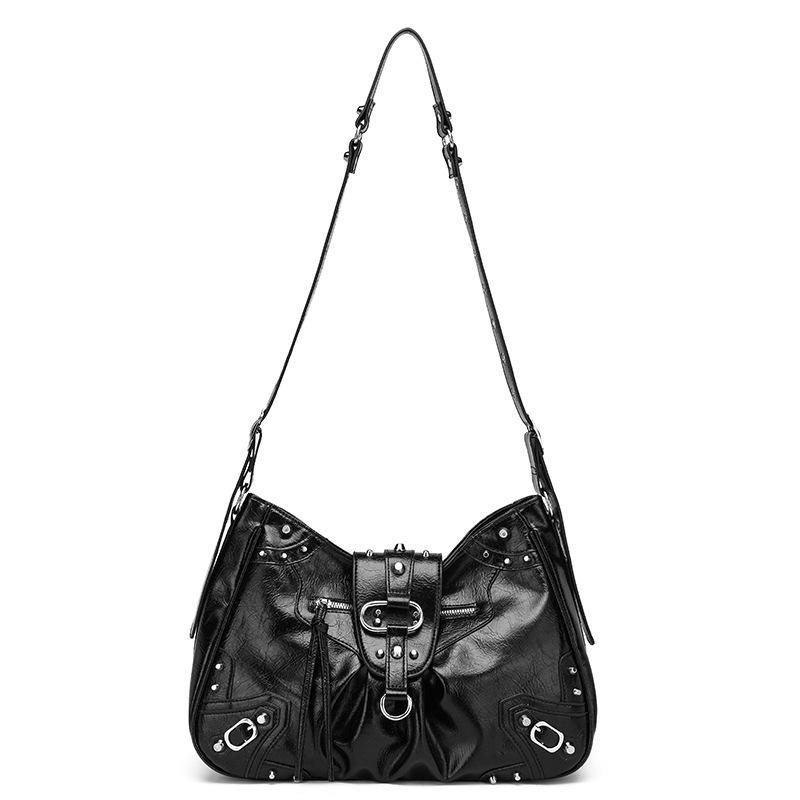 Retro Large-capacity Tote Bag, Hot Girl Bag, Single-shoulder Crossbody Commuter Large Bag