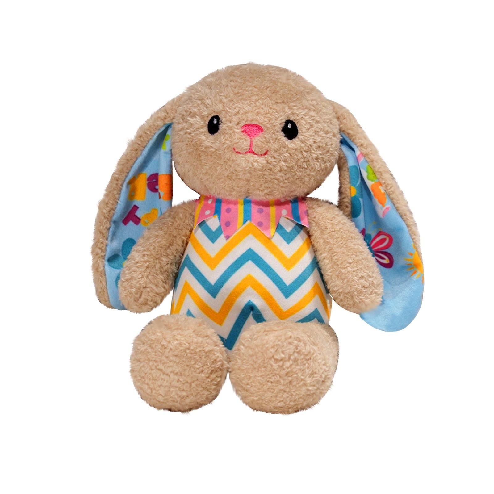 Easter Striped Doll Children s Plush Doll Doll Girl Play House Toy Lop-eared