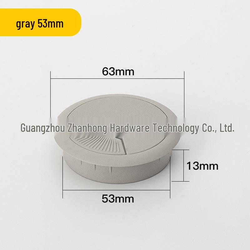 Round Desktop Cable Hole Cover for Wire Management (50, 53, 60mm)