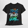 Motivational Unisex Heavy Cotton Tee - Keep Focus On Your Goal, Workout [...]