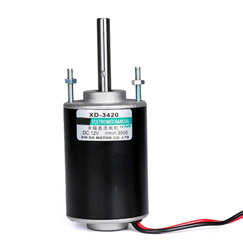 High Speed Electric Gear Motor 12/24V 30W Permanent Magnets Motor Reversible Electric Gear Motor for DIY Generator