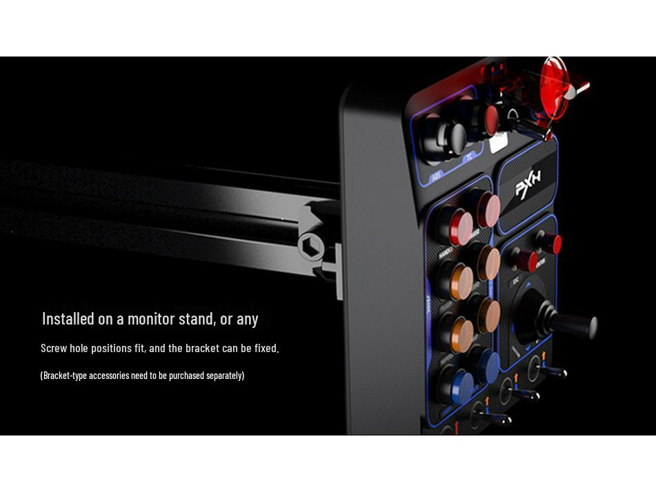 Laishida CB1 Racing Simulator Console with Multi-function RGB Buttons for Euro Truck Simulator 2