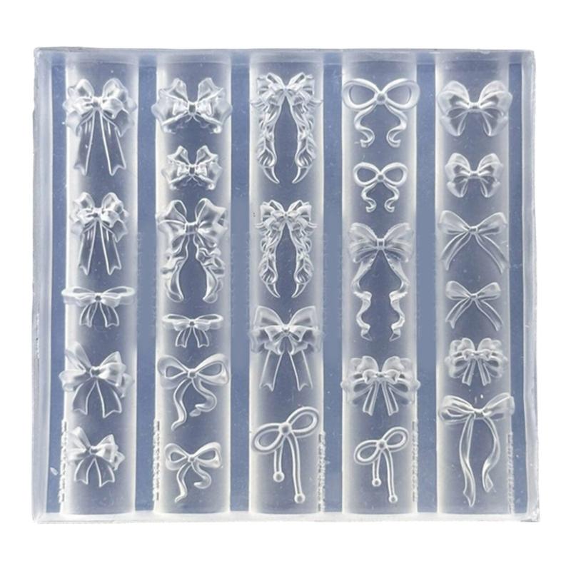 Flexible Silicone Crafting Mould With 3D Embossed Pattern For Nail Art Accessories And Resin Jewelry