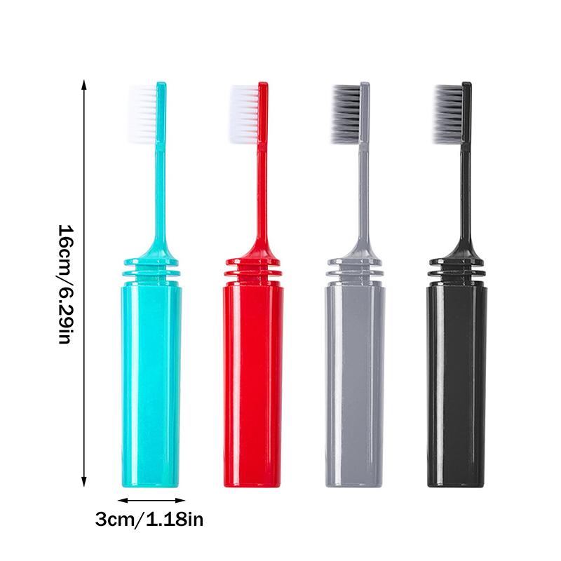 1Pcs Portable Travel Toothbrush Foldable Soft Hair Dental Brush Folding Efficient Teethbrush Adult Toothbrush