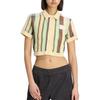 Adidas Originals Striped Single-Breasted Short Sleeve T-Shirt Women tops KY8141