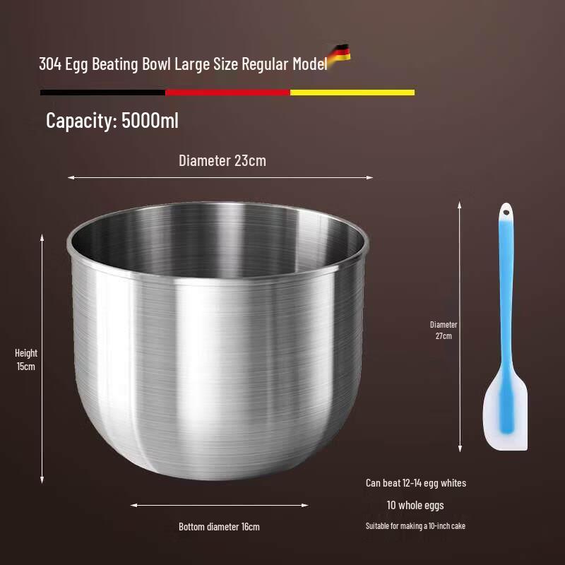 304 Stainless Steel Deep Mixing Bowl Set
