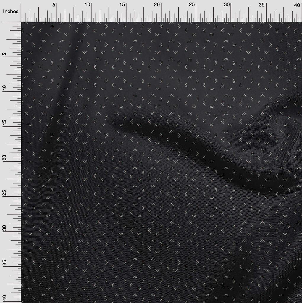 oneOone Cotton Flex Chocolate Brown Fabric Abstract Dress Material Fabric Print Fabric By The Yard 40 Inch