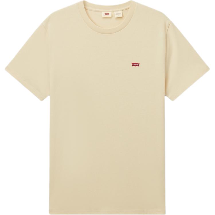 

Levis Свободная Повседневная Простая Футболка с Логотипом в Рубчик с Круглым Вырезом и Коротким Рукавом Унисекс Топы Светло-Коричневый 002U3-0003 S