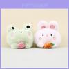 Adorable Frog Plush Keychain Soft Pp Cotton Filled 10cm Animal Toy Accessory