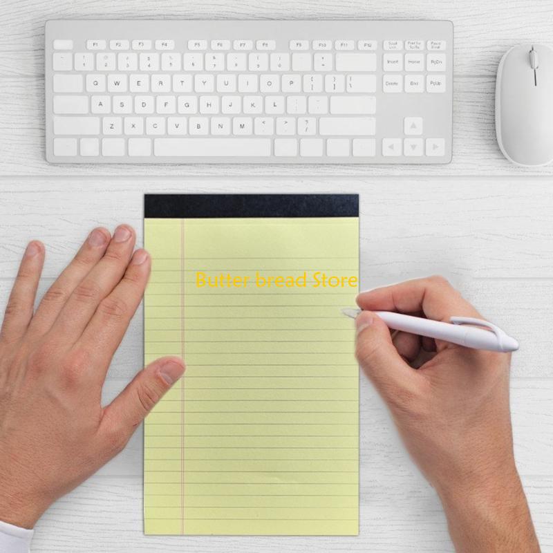 W89C 4 Pieces A 4 A 5 Lined Note Paper Legal Pad Narrow Ruled Note Pad for School