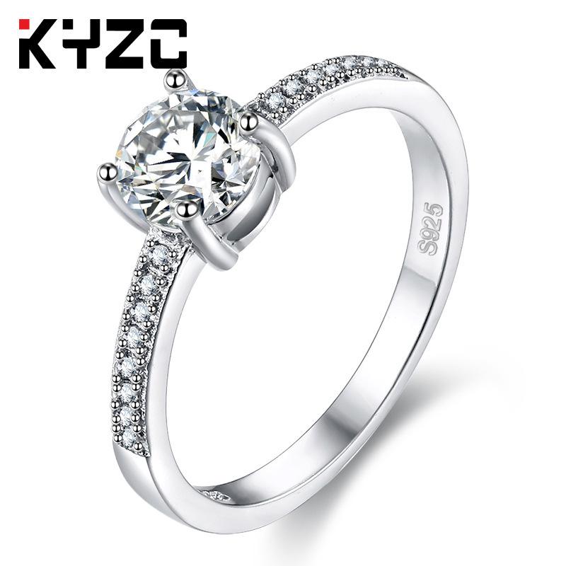 Hand Jewelry 4-Claw Zircon Ring For Women, Birthday Gifts For Twisting Eggs, Wedding Rings, Parties