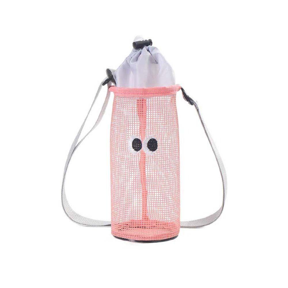 Handbag Mesh Shoulder Bag Korean Style Water Bottle Drawstring Bag Mesh Crossbody Bag  Summer