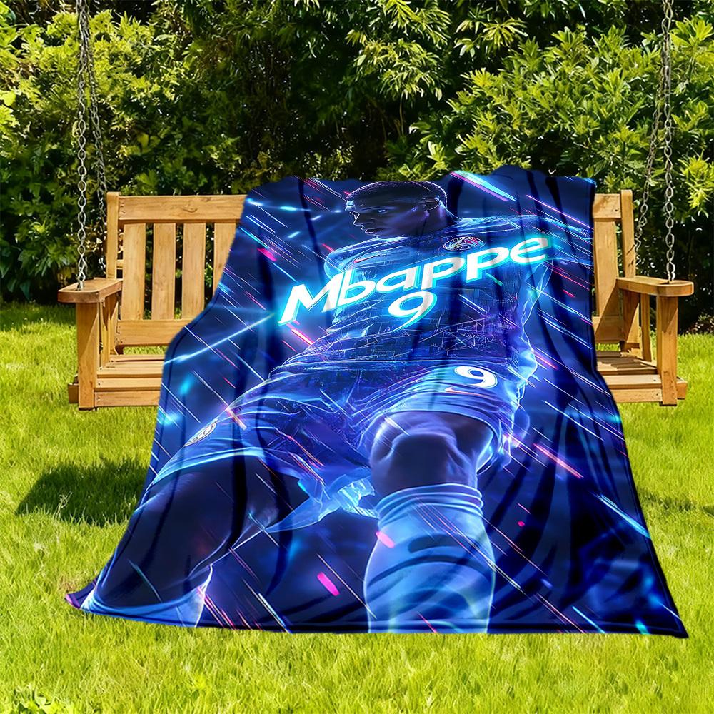 

1pc Football Star Mbappé Outdoor Blanket Lightweight Flannel, Soft & Warm, All-Season Use for Sofa, Outdoor, Camping, Living Room, Office004 130x150cm