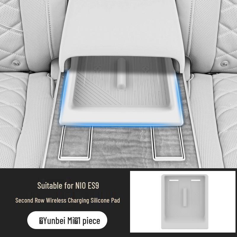 Nio ES9 Second Row Wireless Charging Silicone Pad - Non-slip Car Interior Decor